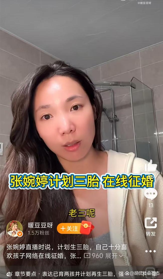 曝张婉婷曾当小三还怀孕 自曝黑料挽回婚姻