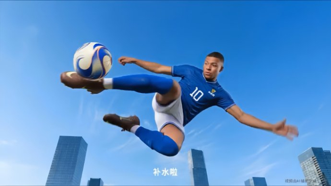 姆巴佩喊你补水啦