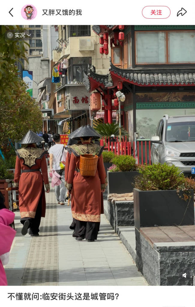 临安古风“女侍卫”巡街