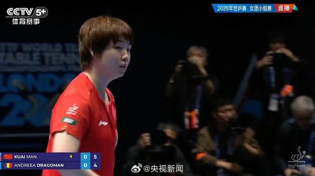 孙颖莎伦敦世乒赛开门红 中国女团3-0完胜罗马尼亚