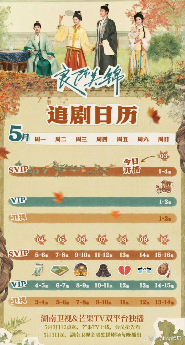 良陈美锦开播 双平台同步追剧