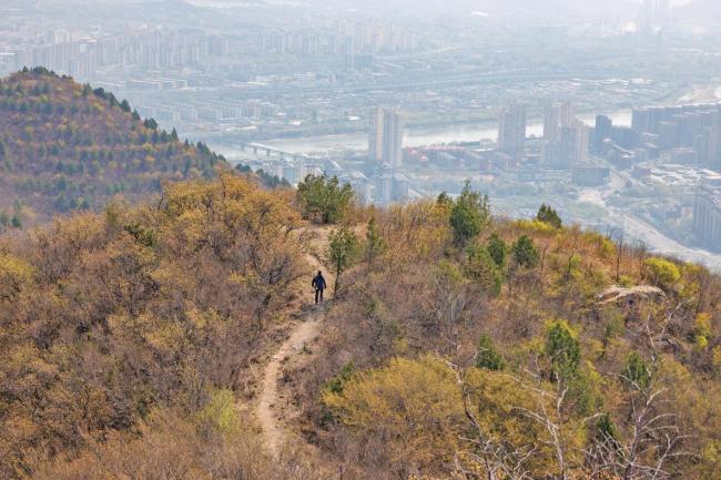 上山捡垃圾的年轻人 用行动守护自然美景