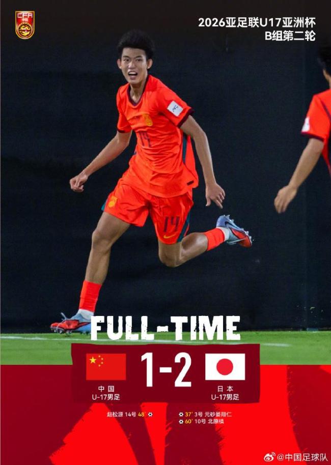 U17国足1比2不敌日本 又到了做数学题的时候