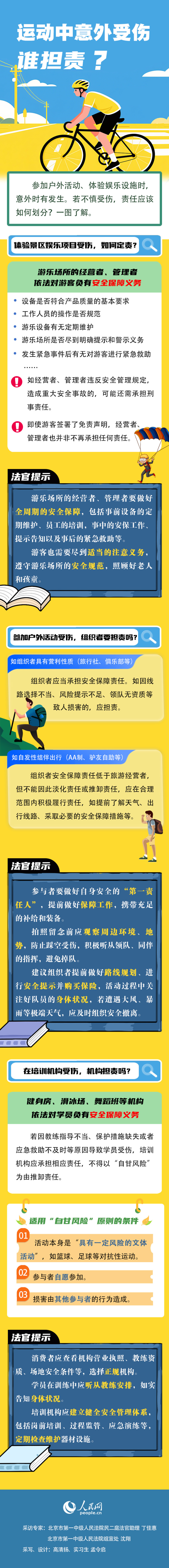 运动中意外受伤 谁担责？
