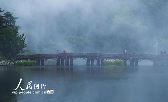 江西庐山：云海景不雅好意思如画