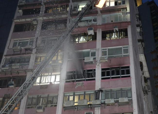 香港消防处回应佐敦道住宅火情