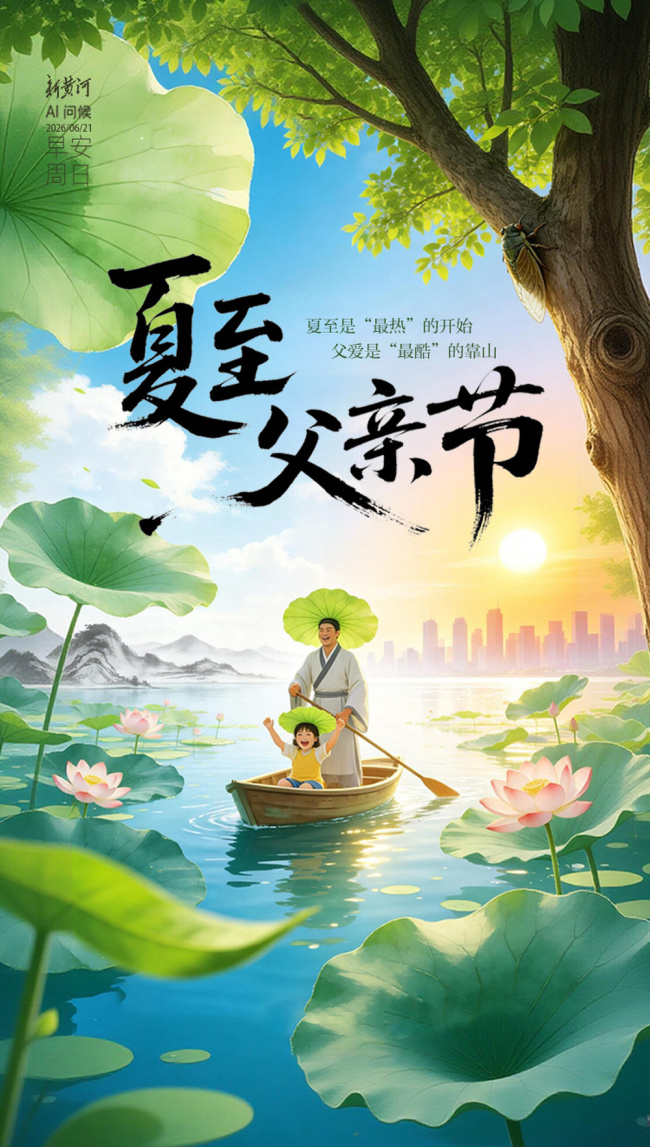 夏至巧遇父亲节 愿所有美好如约而至