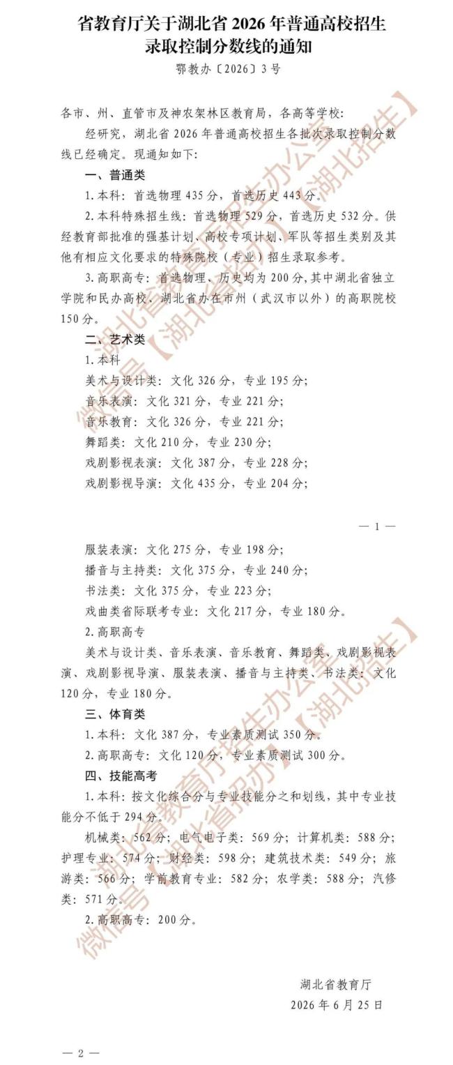 四川2026高考分数线公布