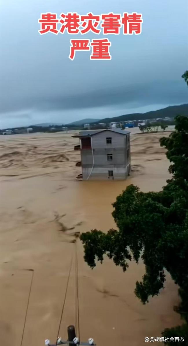 广西受灾居民讲述当地灾情 暴雨引发严重内涝