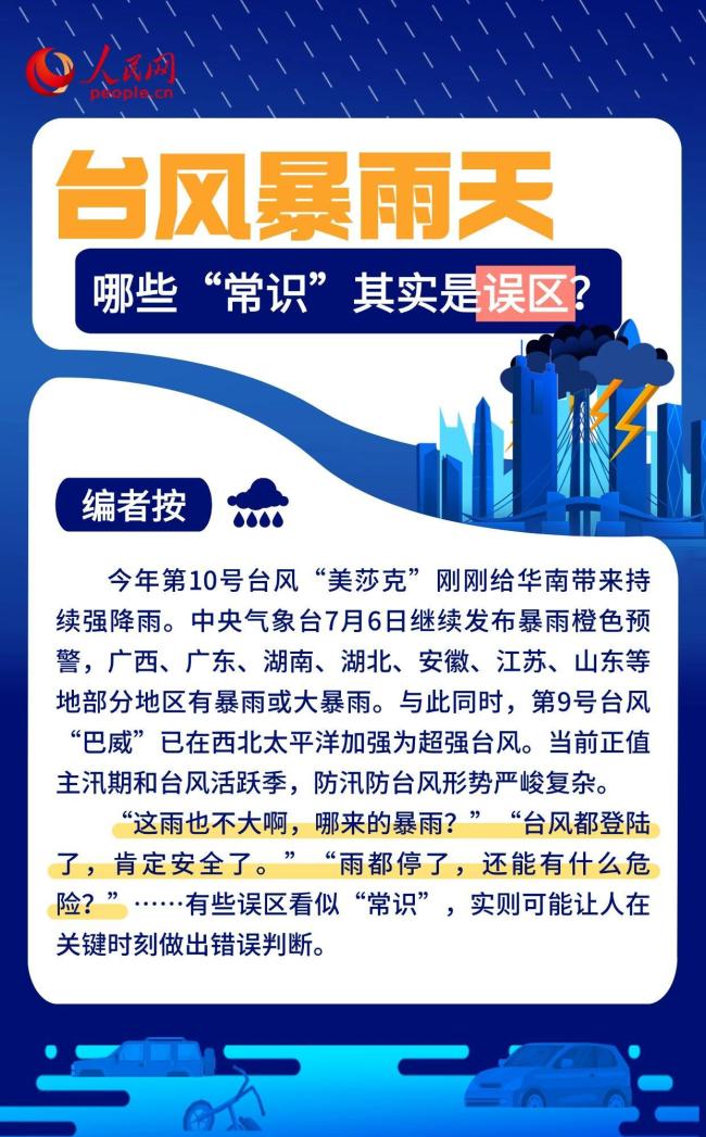 关于台风暴雨天的8个误区