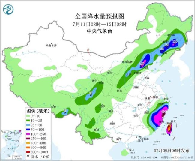 受台风影响辽宁将出现强降雨 局地大暴雨需防范次生灾害