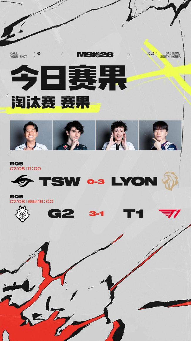 2026MSI败者组半决赛:LYON vs G2,欧美最后独苗对决