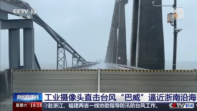 浙南沿海狂风暴雨 瞬时风速破30m/s 台风“巴威”逼近引发强风雨