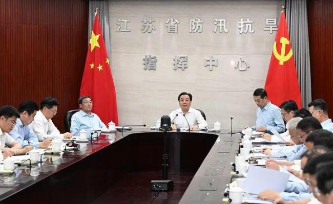 江苏省委书记检查调度防汛防台风工作