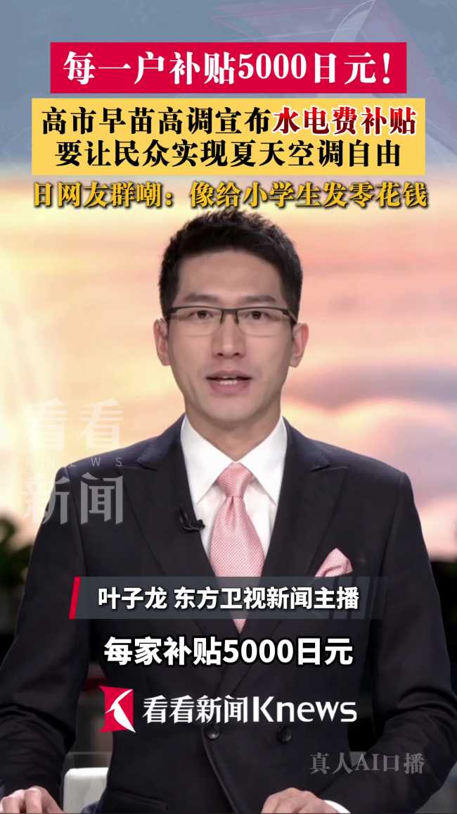 高市高调宣布补贴遭群嘲