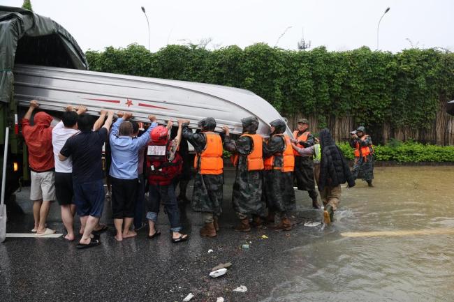 广西抗洪中爆火的救援航母已返湘 圆满完成使命归航