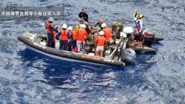 中方海警在菲恶意挑衅中小臂受伤 依法应对挑衅