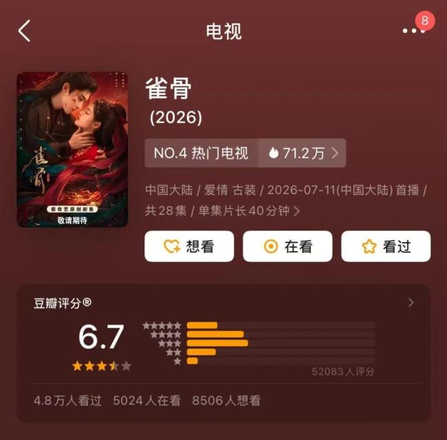 暑期档剧集开分 《这一秒过火》垫底 口碑集体下滑