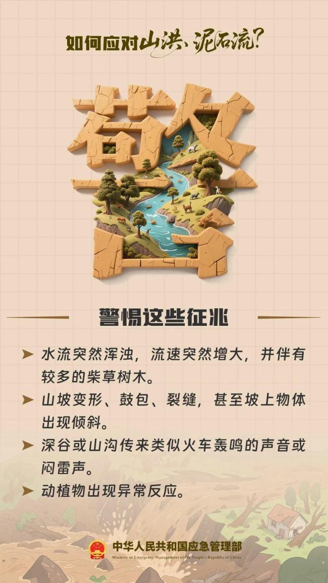 这份山洪避险口诀请收好 应对突发灾害必备