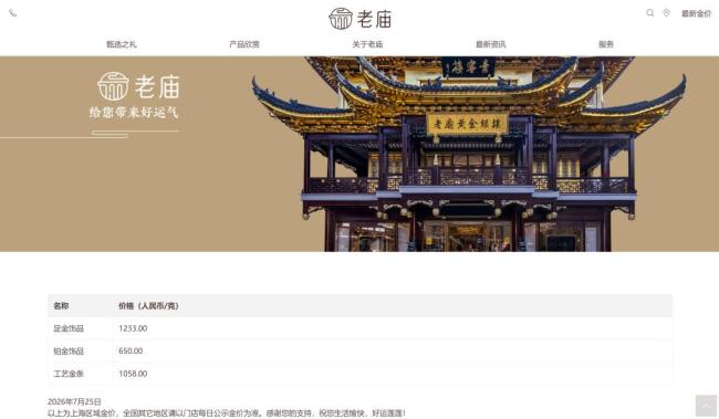 金饰克价一个月跌45元 金价大幅波动