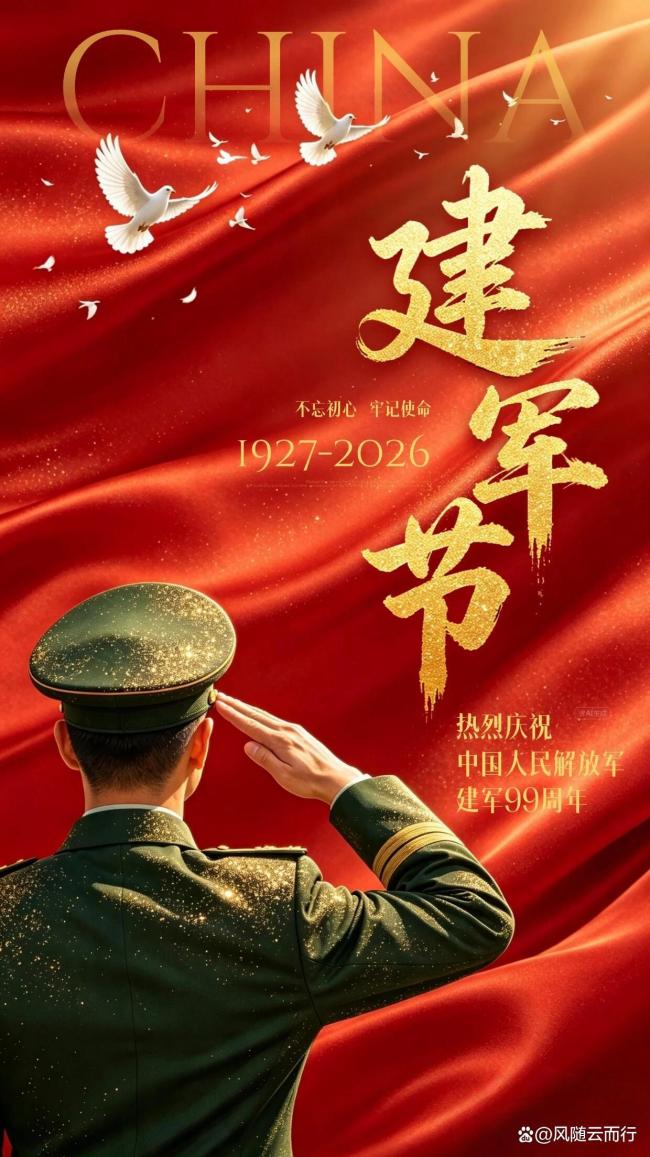 八一建军节之际致敬中国军人 初心不改护国泰民安