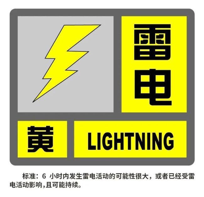 上海发布中心城区雷电黄色预警 注意防范雷电灾害