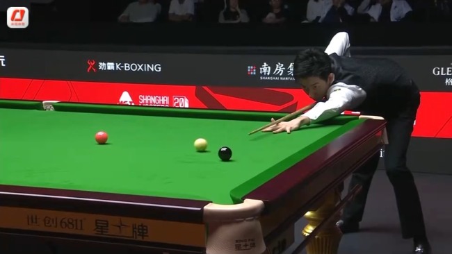 斯诺克上海赛：赵心童一阶段4-5落后 晚间继续对决威尔逊
