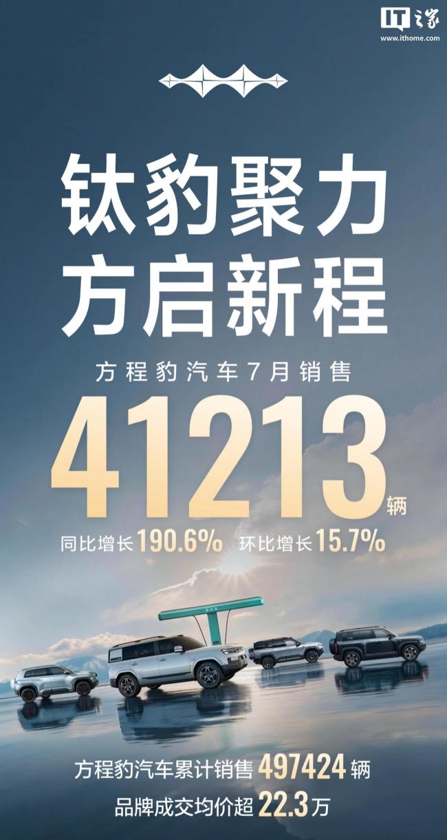 方程豹品牌五十万台销量里程碑达成 三周年辉煌成就