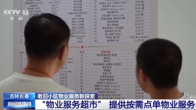 按需点单 老旧小区物业服务新探索 菜单式服务便捷惠民