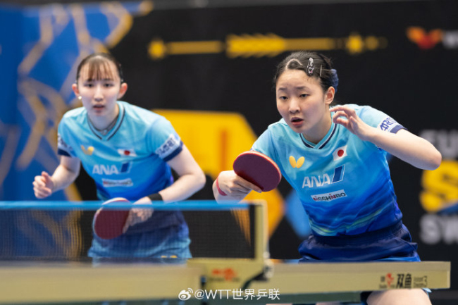张本美和早田希娜女双夺冠 登顶世界第一