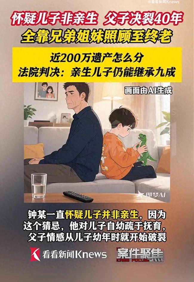 父子决裂40年儿子继承九成遗产