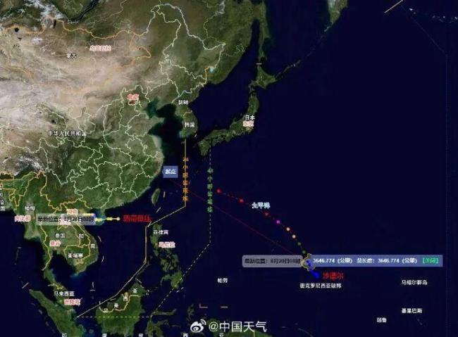 第19号台风紫檀有消息了 新台风或将生成
