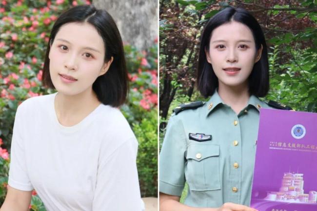 女兵放弃本科从军8年后军士专升本