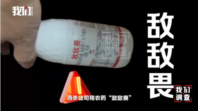 餐厅消杀 敌敌畏 违规操作引关注