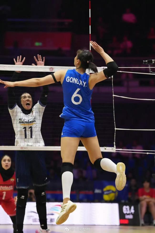 亚锦赛：中国女排3-0伊朗夺两连胜 稳步前进锁定胜局