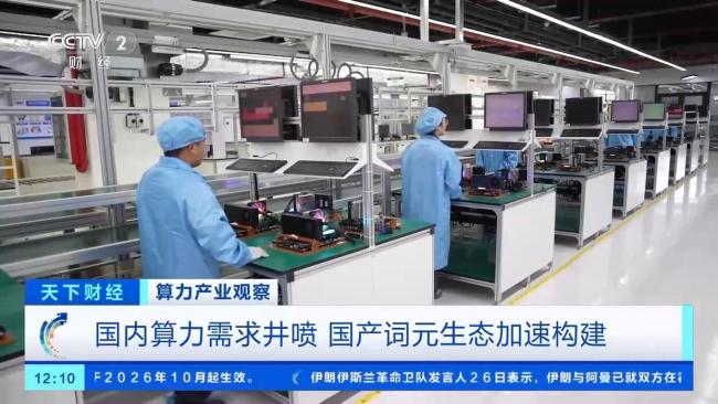 国产算力生态加速成型 词元调用量爆发式增长