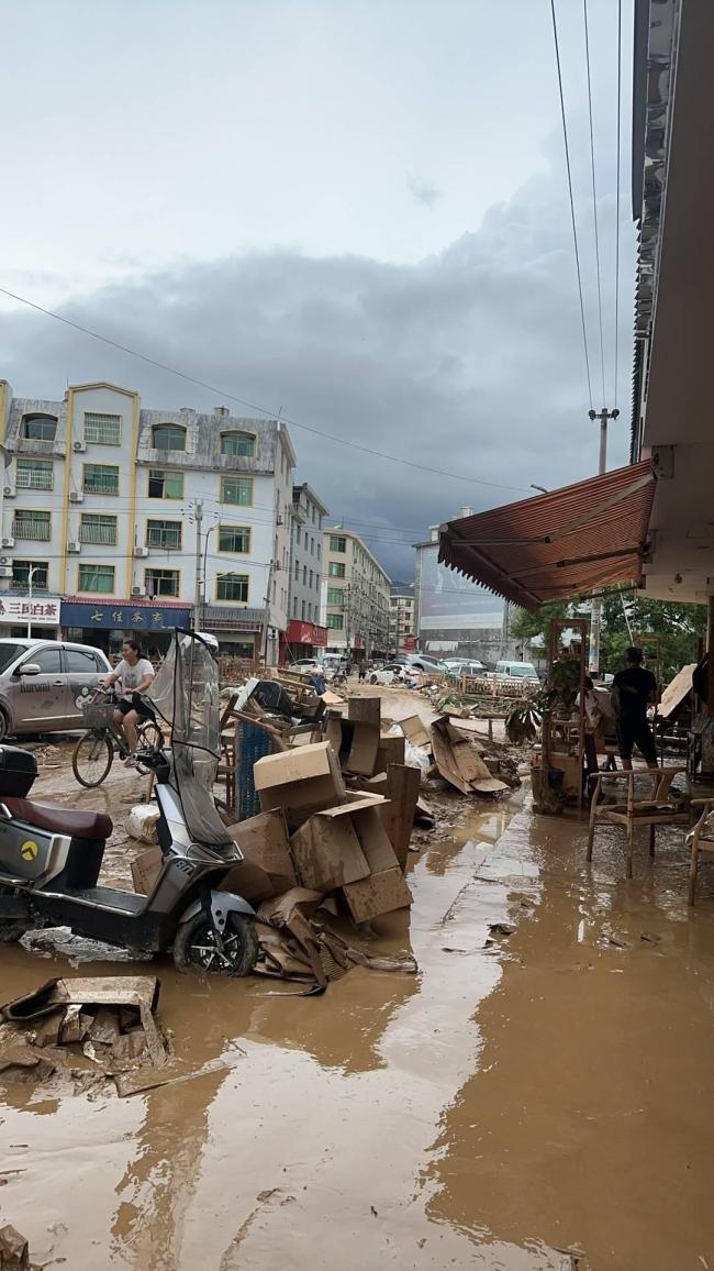 福建福鼎暴雨 茶镇受灾严重