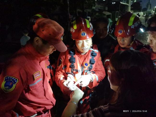 中国安能在福建莆田持续转移被困群众 多部门联合救援进行中