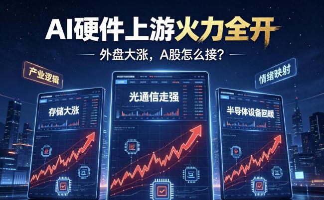 美AI科技股暴涨 硬件赛道领涨