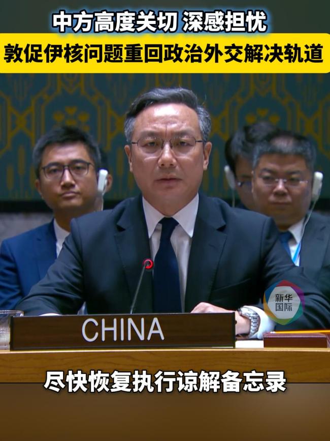 中国代表就伊朗核问题在安理会发声