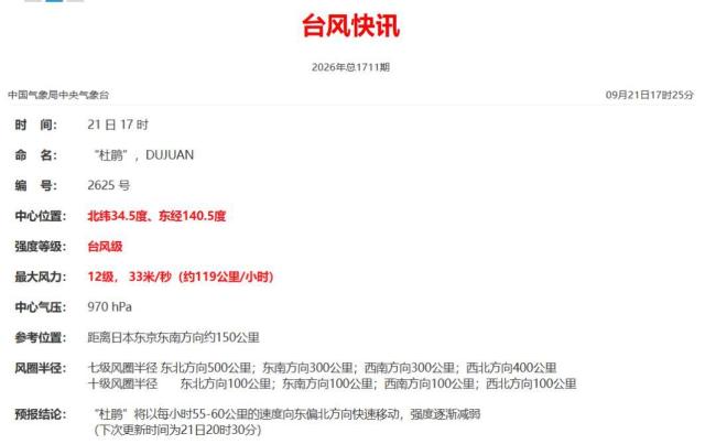 台风“杜鹃”重创日本关东 多地发布灾害警报
