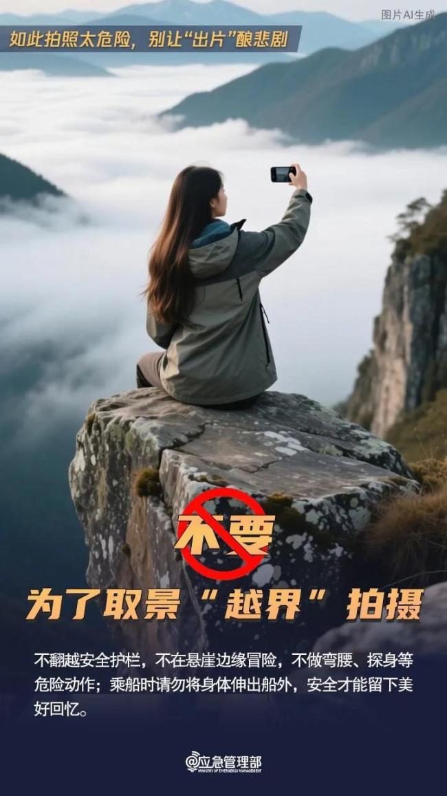 这些“出片姿势”千万别学 安全第一