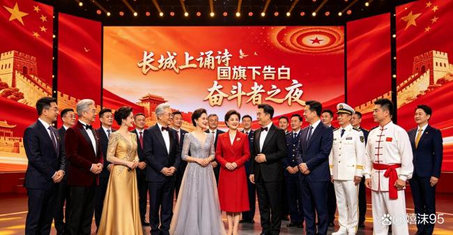 刘涛陈妍希张智霖等同唱我的祖国 长城实景舞台氛围拉满