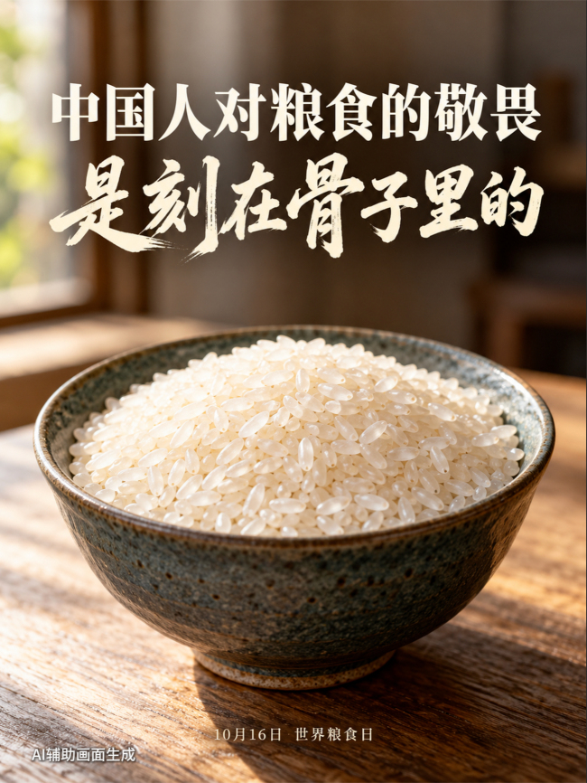 中国人骨子里对粮食的敬畏