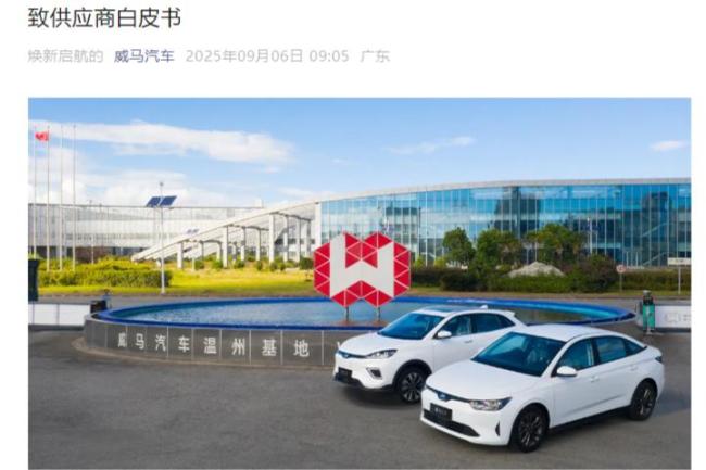 威马官方发帖讨薪：请发我们工资 欠薪已超半年引发关注