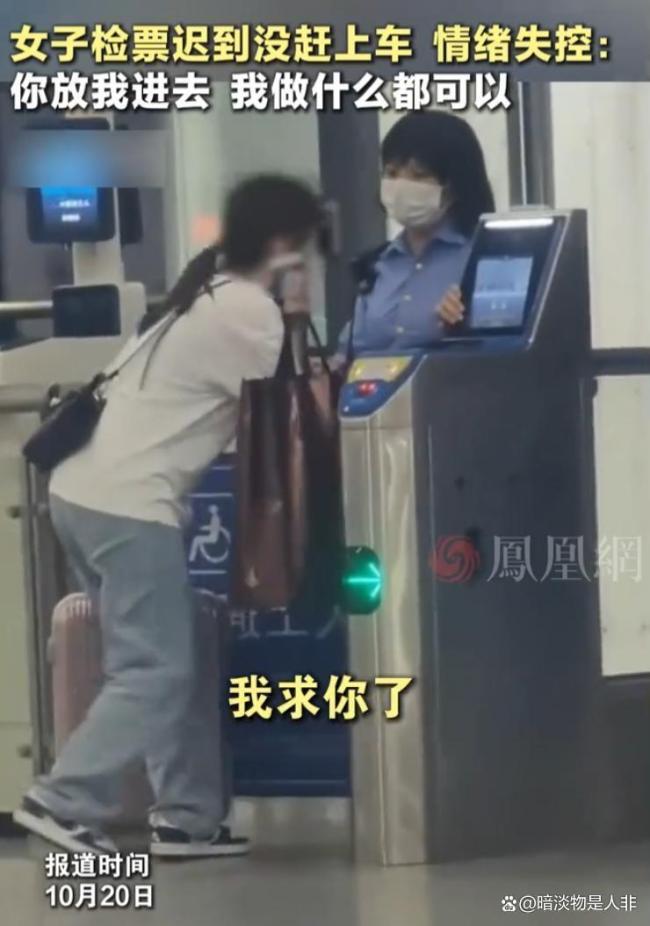 12306回应女子迟到错过检票失控哀求