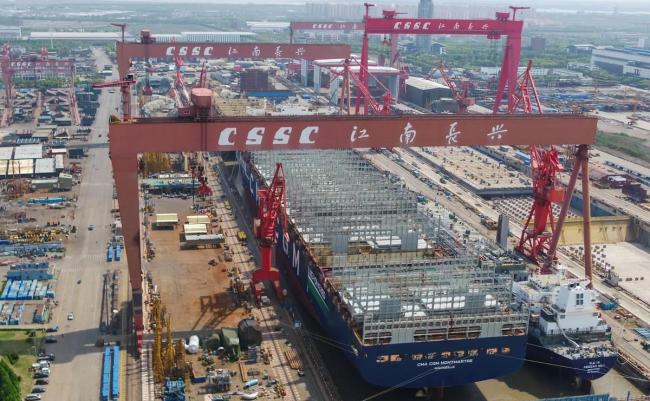 中国海军发展速度是美国多少倍 产能对比引发关注