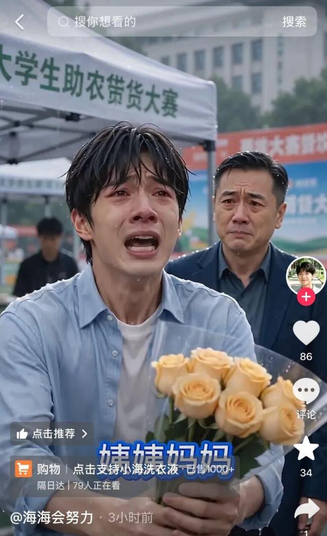 央视曝AI人哭着卖惨带货 专坑孤独老人