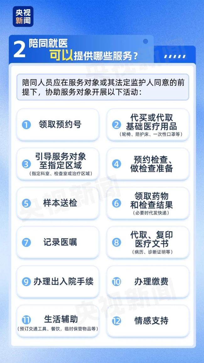 “陪诊”国标11月实施