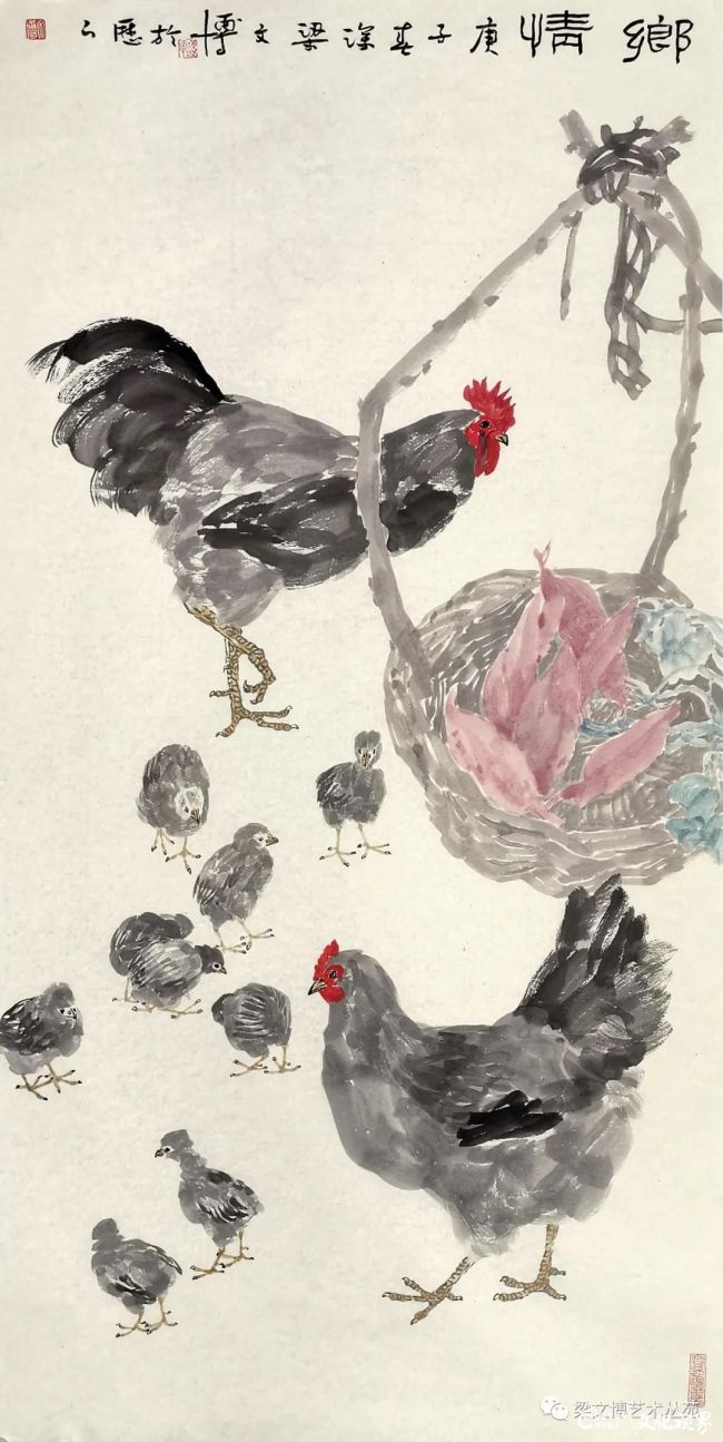山间雅趣 家园乡情——著名画家梁文博"紫藤花开"系列作品中的恬淡